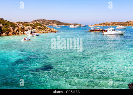 Il Porto della Madonna, tour isola arcipelago di La Maddalena in Sardegna, Italia Foto Stock