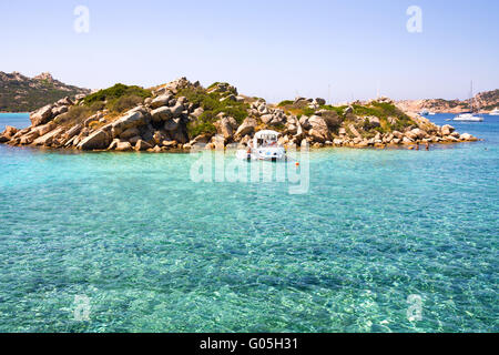 Il Porto della Madonna, tour isola arcipelago di La Maddalena in Sardegna, Italia Foto Stock