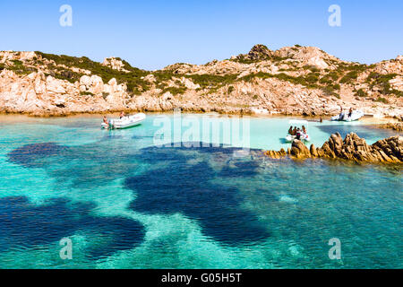 Il Porto della Madonna, tour isola arcipelago di La Maddalena in Sardegna, Italia Foto Stock