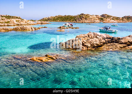 Il Porto della Madonna, tour isola arcipelago di La Maddalena in Sardegna, Italia Foto Stock