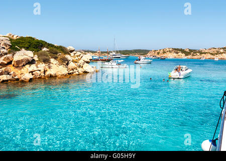 Il Porto della Madonna, tour isola arcipelago di La Maddalena in Sardegna, Italia Foto Stock