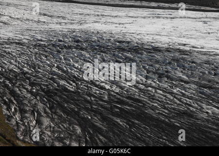 Skaftafellsjökull è uno dei ghiacciai di uscita (linguette sul ghiacciaio del Vatnajökull ice cap. Skaftafell Foto Stock