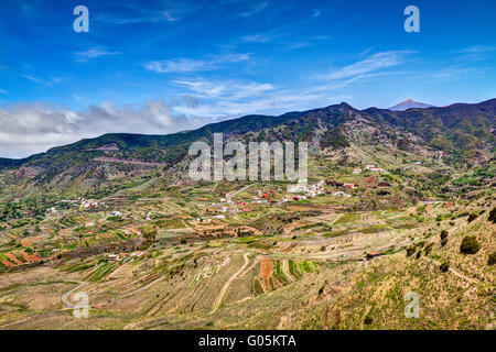 Vista panoramica di Tenerife, Spagna. Foto Stock