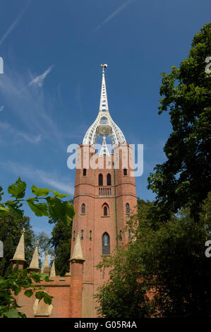 Torre di Waterloo. Quex House. BIRCHINGTON. Kent. In Inghilterra. Regno Unito. Europa Foto Stock