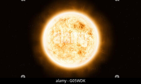 Sistema solare sun elementi di questa immagine fornita dalla NASA Foto Stock