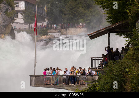 Rhinefall vicino Schaffhausen, Svizzera Foto Stock