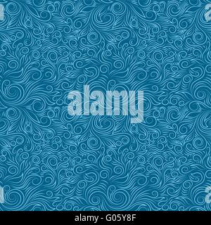 Seamless inverno elegante texture, piastrellabile con ornamenti ondulata Illustrazione Vettoriale