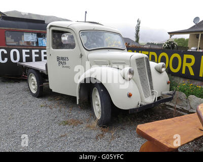 Morris prelevamento in tre insenature di stazione di servizio di South Island, in Nuova Zelanda Foto Stock