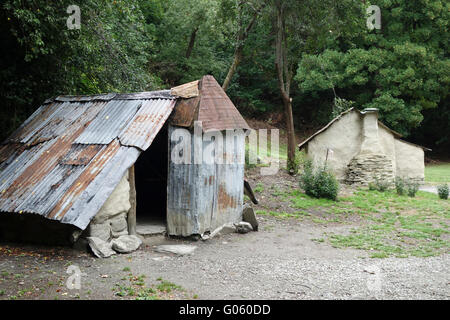 Il Villaggio Cinese a Arrowtown, Nr Queenstown, Isola del Sud, Nuova Zelanda Foto Stock