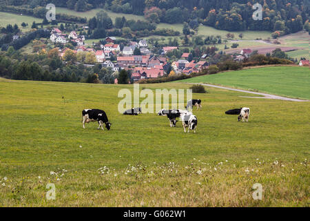 Villaggi della Turingia Garsitz Foto Stock