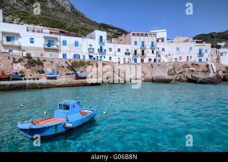 Levanzo Isole Egadi, Trapani, Sicilia, Italia Foto Stock