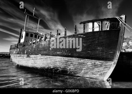 Barca da pesca, Burtonport, County Donegal, Irlanda, Europa Foto Stock