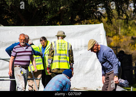 Droitwich, Boat Festival come arrivano le barche per l'evento Foto Stock