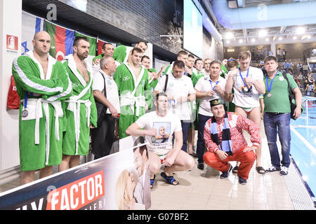 Brescia, ITA. 30 apr, 2016. Sinter Kazan 2° posto durante il LEN Euro Cup match finale tra Brescia e Sintez Kazan Credito: Richard Morgano/Alamy Live News Foto Stock