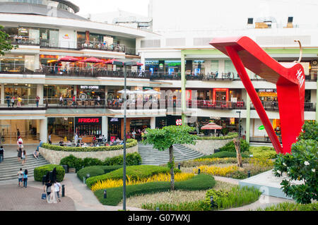 Ayala Shopping Mall giardino e terrazze, Cebu City, Filippine Foto Stock