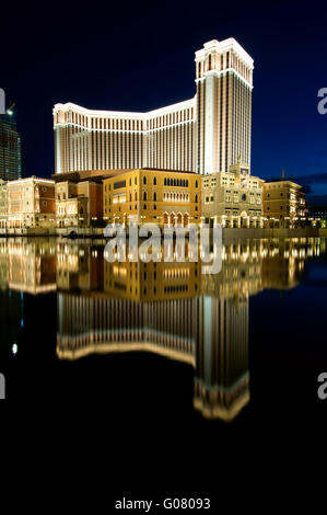 La facciata del casinò veneziano e Hotel (Resort) Foto Stock