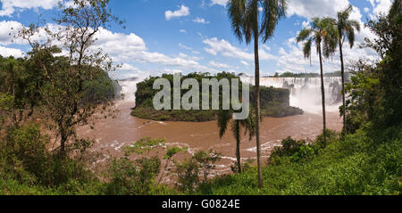 Le cascate Iguacu in Argentina Brasile nel middel Foto Stock