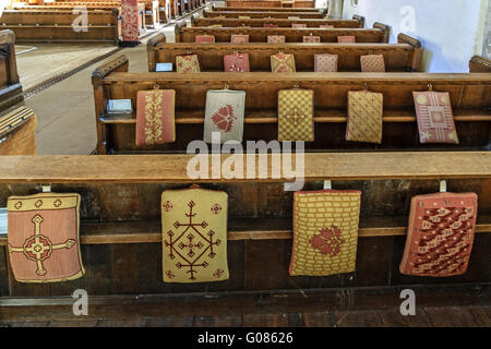 Colorato Cassocks Dorchester Abbey Oxfordshire UK Foto Stock