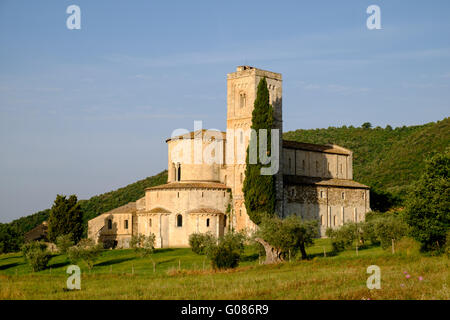 Monastero di Sant'Antimo, Toscana Foto Stock