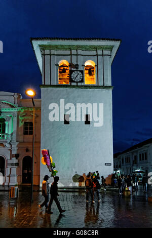 Clock Tower, Popayán, Colombia Foto Stock