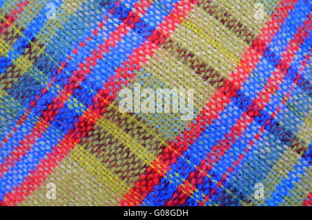 Texture di sfondo di tessuti di Picnic Basket coperta Foto Stock