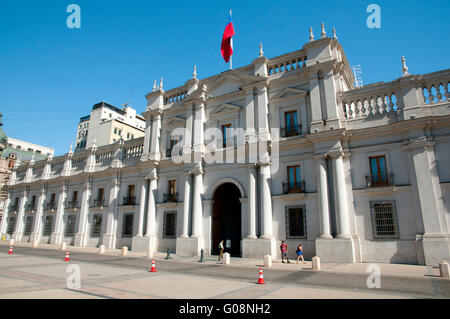 Il Palazzo Presidenziale di La Moneda - Santiago - Cile Foto Stock