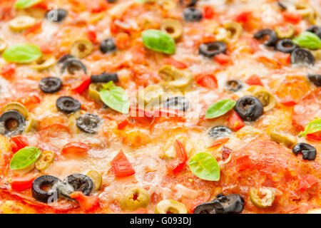 Pizza croccante Foto Stock