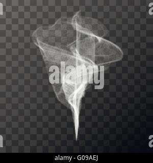 Trasparente fumo bianco, oggetto vettore Illustrazione Vettoriale