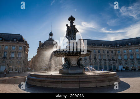 Bordeaux Fontana Foto Stock