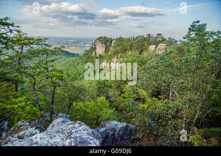 Antenna di belle vedute di paesaggi da crowders montagna vicino a gastonia North Carolina Foto Stock