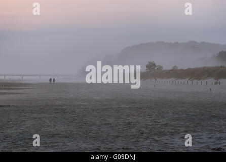 Isola di Usedom - promenader al mattino Foto Stock