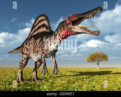 Spinosaurus dinosauro Foto Stock