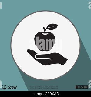 icona di Apple Illustrazione Vettoriale