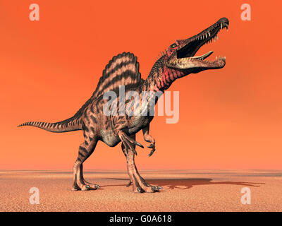 Spinosaurus dinosauro Foto Stock