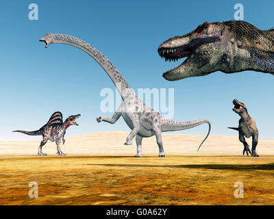I dinosauri Foto Stock