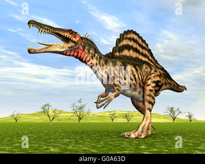 Spinosaurus dinosauro Foto Stock