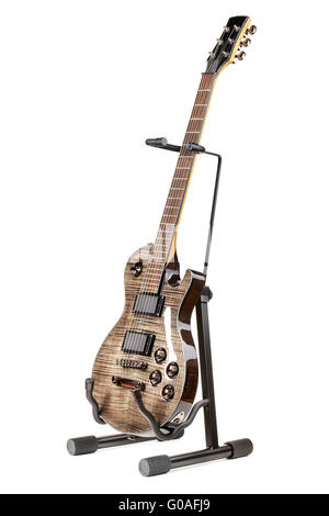 Chitarra elettrica su supporto Foto Stock