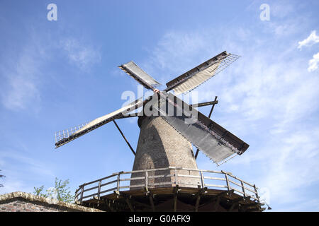 Kriemhildsmill sulle mura della città in Xanten, Germania Foto Stock