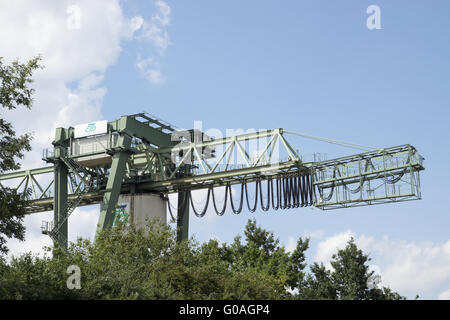 Gantry Crane, contenitore harbour Dortmund, Germania Foto Stock