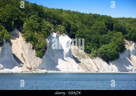 Chalk cliffs, Isola di Ruegen Foto Stock