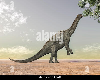 Dinosauro Ampelosaurus Foto Stock