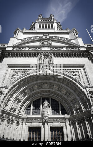 Ingresso principale al Victoria and Albert Museum Foto Stock