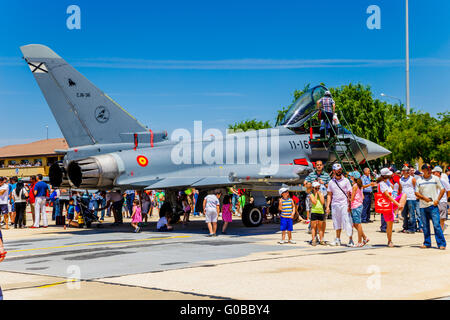 Velivolo Eurofighter Typhoon C-16 Foto Stock