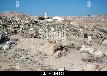 Nabi Musa site nel deserto della Giudea , Israele Foto Stock