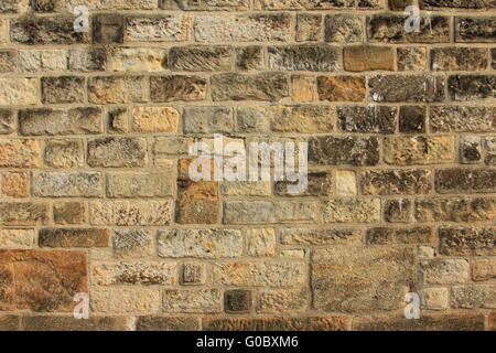 Muro di pietra naturale Foto Stock