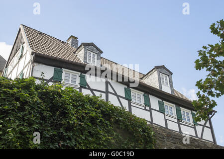 Casa in legno e muratura in il Nikolaiviertel di Unna, Foto Stock