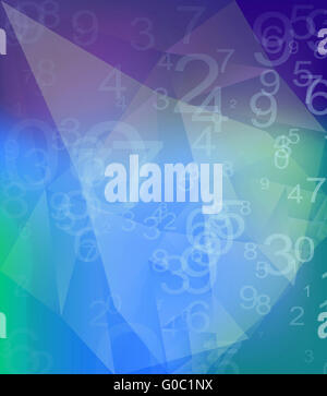 Numeri astratti texture Foto Stock