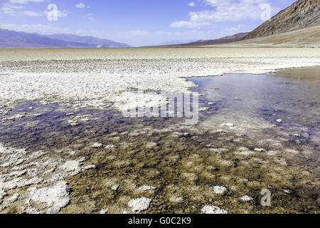 Death Valley salt lake Foto Stock