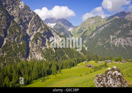 Nelle Alpi europee Foto Stock