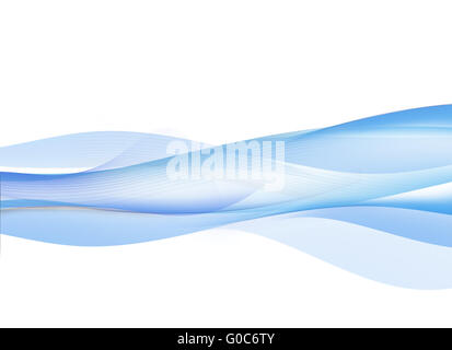 Abstract onde blu Foto Stock